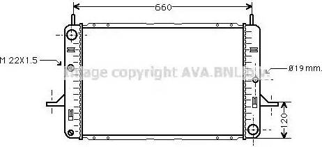 Ava Quality Cooling FD 2140 - Радіатор, охолодження двигуна autocars.com.ua