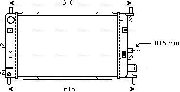 Ava Quality Cooling FD 2150 - Радіатор, охолодження двигуна autocars.com.ua