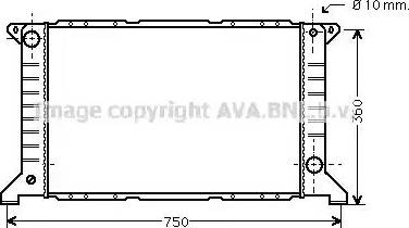 Ava Quality Cooling FDA2169 - Радіатор, охолодження двигуна autocars.com.ua