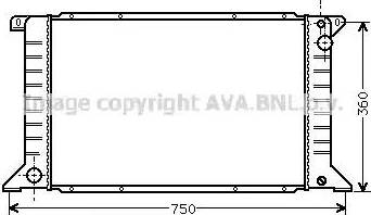 Ava Quality Cooling FD 2170 - Радіатор, охолодження двигуна autocars.com.ua