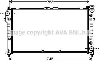 Ava Quality Cooling FD2180 - Радіатор, охолодження двигуна autocars.com.ua