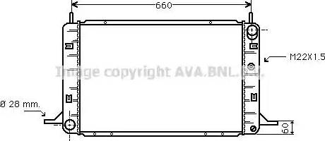 Ava Quality Cooling FD 2193 - Радіатор, охолодження двигуна autocars.com.ua