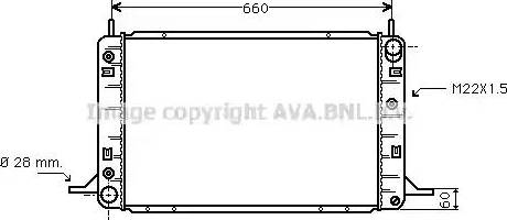 Ava Quality Cooling FD 2194 - Радиатор, охлаждение двигателя avtokuzovplus.com.ua