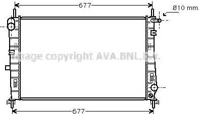 Ava Quality Cooling FD 2196 - Радіатор, охолодження двигуна autocars.com.ua