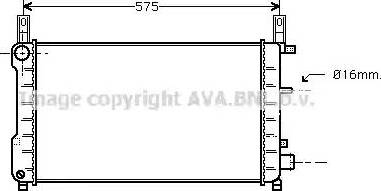 Ava Quality Cooling FD 2198 - Радіатор, охолодження двигуна autocars.com.ua