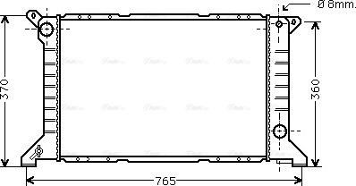 Ava Quality Cooling FD 2203 - Радіатор, охолодження двигуна autocars.com.ua