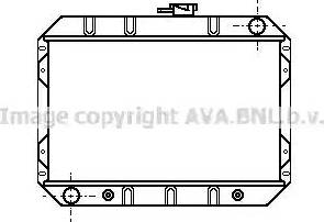 AVA FD 2221 - Радіатор, охолодження двигуна autocars.com.ua