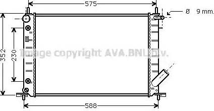 Ava Quality Cooling FD 2222 - Радіатор, охолодження двигуна autocars.com.ua