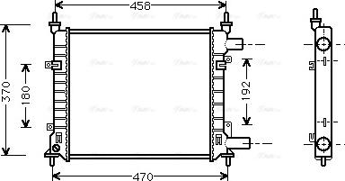 Ava Quality Cooling FD 2257 - Радиатор, охлаждение двигателя avtokuzovplus.com.ua