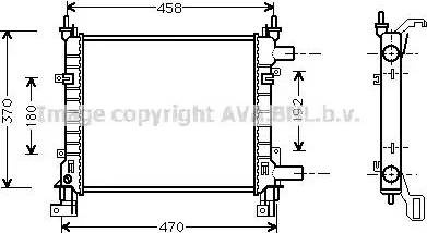 Ava Quality Cooling FD 2260 - Радиатор, охлаждение двигателя avtokuzovplus.com.ua