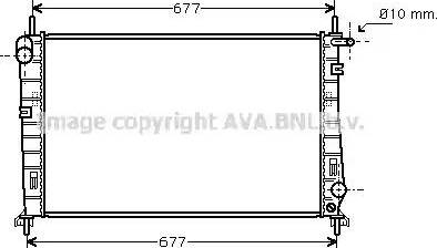 Ava Quality Cooling FD 2266 - Радиатор, охлаждение двигателя avtokuzovplus.com.ua