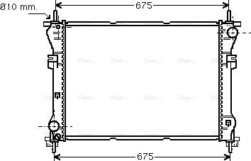 AVA QUALITY COOLING FD 2319 - Радиатор, охлаждение двигателя avtokuzovplus.com.ua