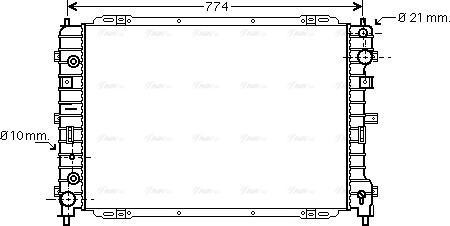 Ava Quality Cooling FD 2346 - Радіатор, охолодження двигуна autocars.com.ua