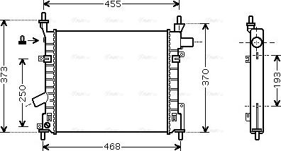 Ava Quality Cooling FD 2372 - Радіатор, охолодження двигуна autocars.com.ua