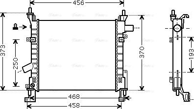 Ava Quality Cooling FD 2373 - Радіатор, охолодження двигуна autocars.com.ua