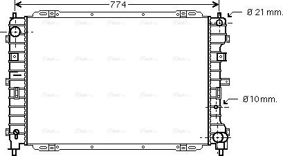 Ava Quality Cooling FD 2375 - Радиатор, охлаждение двигателя autodnr.net