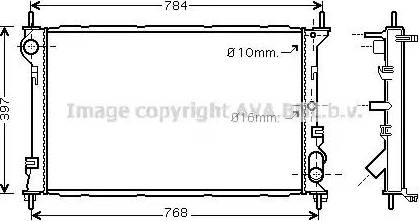 Ava Quality Cooling FD 2411 - Радиатор, охлаждение двигателя autodnr.net