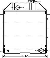 Ava Quality Cooling FD2412 - Радіатор, охолодження двигуна autocars.com.ua