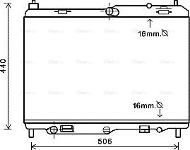 Ava Quality Cooling FD2441 - Радіатор, охолодження двигуна autocars.com.ua