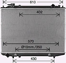 Ava Quality Cooling FD2664 - Радіатор, охолодження двигуна autocars.com.ua