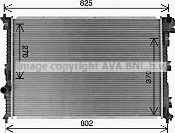 Ava Quality Cooling FD2672 - Радіатор, охолодження двигуна autocars.com.ua