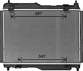 Ava Quality Cooling FD2681 - Радиатор, охлаждение двигателя avtokuzovplus.com.ua