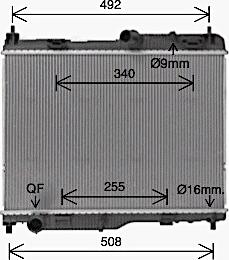 Ava Quality Cooling FD2683 - Радіатор, охолодження двигуна autocars.com.ua