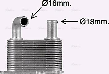 Ava Quality Cooling FD3598 - Масляний радіатор, рухове масло autocars.com.ua