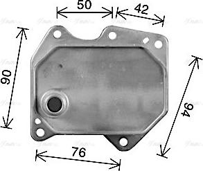 Ava Quality Cooling FD3669 - Масляний радіатор, рухове масло autocars.com.ua