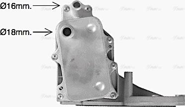 Ava Quality Cooling FD3684H - Масляний радіатор, рухове масло autocars.com.ua