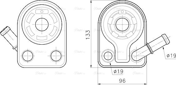 Ava Quality Cooling FD3701 - Масляный радиатор, двигательное масло avtokuzovplus.com.ua