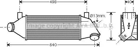 Ava Quality Cooling FD 4315 - Интеркулер, теплообменник турбины avtokuzovplus.com.ua