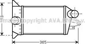 Ava Quality Cooling FD 4354 - Интеркулер, теплообменник турбины avtokuzovplus.com.ua