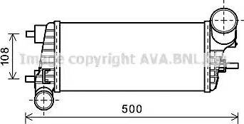 Ava Quality Cooling FD4471 - Интеркулер, теплообменник турбины avtokuzovplus.com.ua