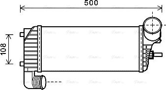 Ava Quality Cooling FD4574 - Интеркулер, теплообменник турбины avtokuzovplus.com.ua