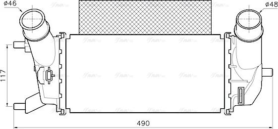 Ava Quality Cooling FD4702 - Интеркулер autocars.com.ua