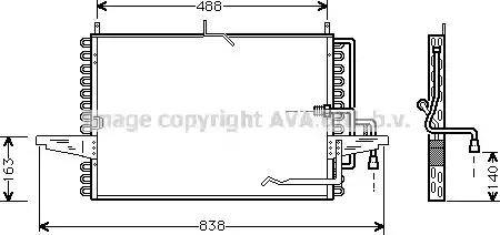 Ava Quality Cooling FD 5213 - Конденсатор, кондиціонер autocars.com.ua