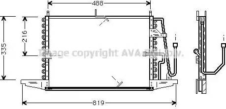 Ava Quality Cooling FD5240 - Конденсатор, кондиціонер autocars.com.ua