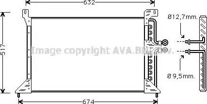 Ava Quality Cooling FD 5243 - Конденсатор, кондиціонер autocars.com.ua