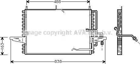 Ava Quality Cooling FD 5253 - Конденсатор, кондиціонер autocars.com.ua