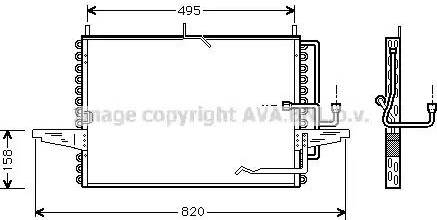 Ava Quality Cooling FD 5255 - Конденсатор, кондиціонер autocars.com.ua