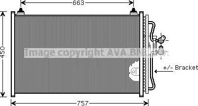 Ava Quality Cooling FD 5347 - Конденсатор, кондиціонер autocars.com.ua