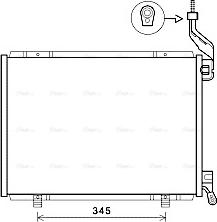 Ava Quality Cooling FD5593 - Конденсатор, кондиціонер autocars.com.ua