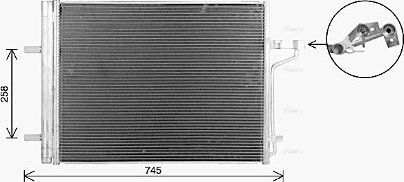 Ava Quality Cooling FD5694D - Конденсатор кондиционера avtokuzovplus.com.ua