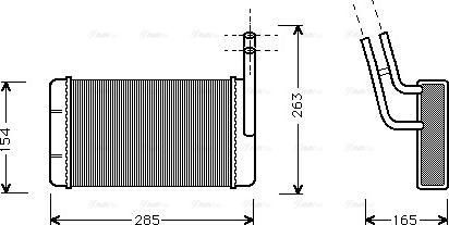 Ava Quality Cooling FD 6163 - Теплообменник, отопление салона avtokuzovplus.com.ua