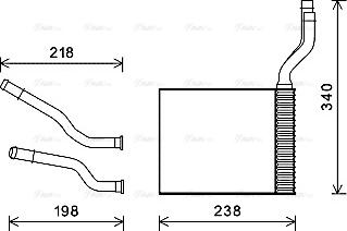 Ava Quality Cooling FD6465 - Теплообменник, отопление салона avtokuzovplus.com.ua