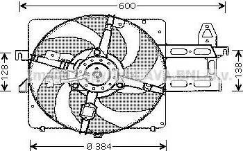 Ava Quality Cooling FD 7534 - Вентилятор, охлаждение двигателя avtokuzovplus.com.ua