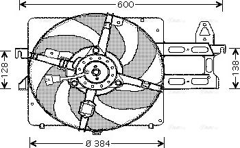 Ava Quality Cooling FD 7520 - Вентилятор, охолодження двигуна autocars.com.ua