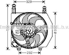 Ava Quality Cooling FD 7528 - Вентилятор, охолодження двигуна autocars.com.ua