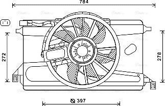 Ava Quality Cooling FD7562 - Вентилятор, охолодження двигуна autocars.com.ua